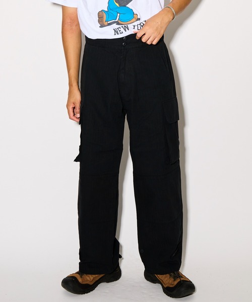 MONT KEMMEL（モンケメル）の「【 MONTKEMMEL / モンケメル 】 ワイドシルエット カーゴパンツ M47 PANTS（カーゴパンツ・メンズ・オリーブドラブ/ブラック・36/38/40）」の2枚目の写真