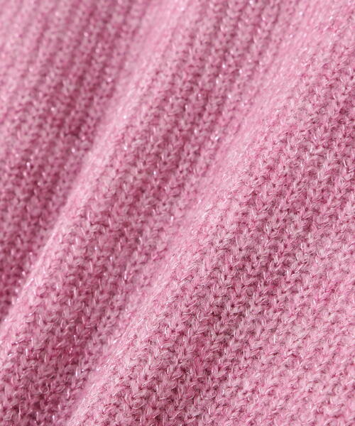 NATURAL BEAUTY BASIC（ナチュラルビューティーベーシック）の「◇オフショルラメオーバーニット（ニット/セーター・レディース・ベージュ/グレー/オフホワイト/ピンク・FREE）」の14枚目の写真