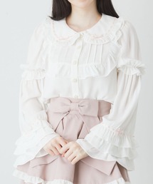 ひめ袖はしごリボンブラウス