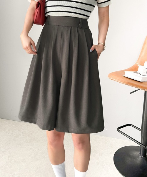 セール】ボリュームフロントタックキュロットパンツ（その他パンツ
