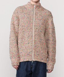 COOHEM | マルチカラーニットブルゾン MEN