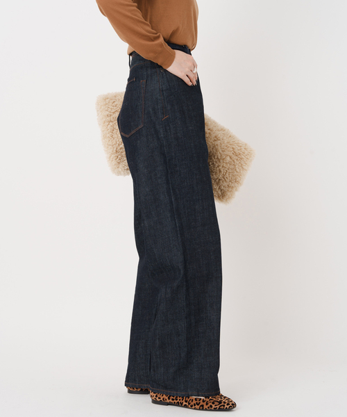 未使用品 YANUK IENA別注 ルーズストレート JOAN 26 OWI ルーズストレート