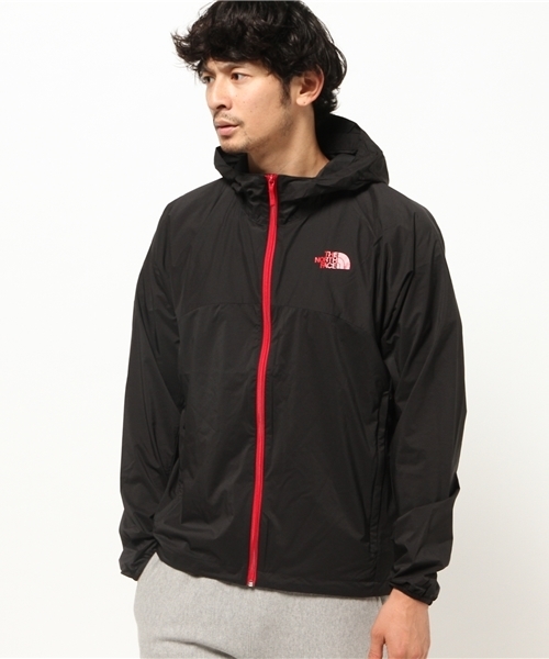THE NORTH FACE(ザノースフェイス)の「ザ・ノース・フェイス メンズウィンドシェルジャケット / スワローテールフーディー(マウンテンパーカー・メンズ・ブラック×レッド/ライトグレー/インディゴブルー/ブラック/イエロー系その他/グレー/ダークネイビー/イエロー系その他2/ダークカーキ/スカイブルー/グリーン/カーキオリーブ/オリーブドラブ/サックスブルー/ネイビー/パープル/ブラウン系その他/グリーン系その他2/ブルー系その他3・LARGE/MEDIUM/SMALL/X-LARGE)」の3枚目の写真
