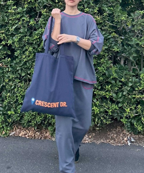 CORNERS by KR（コーナーズバイケーアール）の「【CORNERS by KR】裏毛配色ステッチプルオーバー（Tシャツ/カットソー・レディース・ブラック/ブルーグレー/オートミール/杢グレー・FREE）」の19枚目の写真