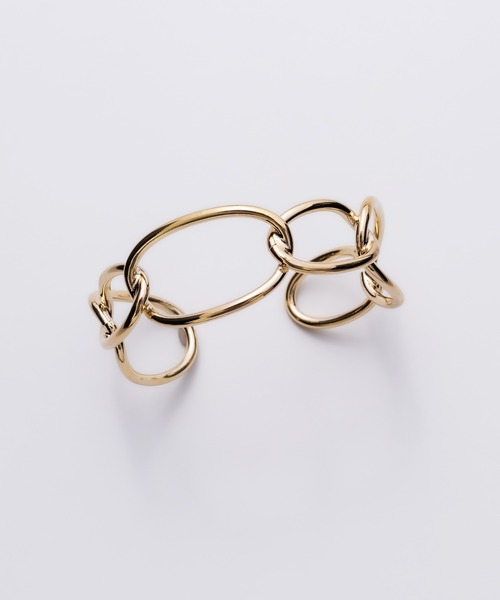ciite'（シーテ）の「チェーンデザインバングル（バングル/リストバンド・レディース・シルバー/ゴールド・FREE）」の4枚目の写真