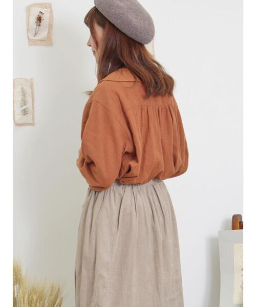 Samansa Mos2（サマンサ モスモス）の「【マカベアリス×Samansa Mos2】花柄刺繍ブラウス（シャツ/ブラウス・レディース・ブラック/グリーン/オレンジ・F）」の9枚目の写真