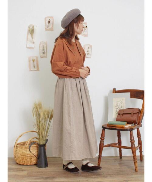 Samansa Mos2（サマンサ モスモス）の「【マカベアリス×Samansa Mos2】花柄刺繍ブラウス（シャツ/ブラウス・レディース・ブラック/グリーン/オレンジ・F）」の13枚目の写真