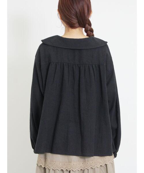 Samansa Mos2（サマンサ モスモス）の「【マカベアリス×Samansa Mos2】花柄刺繍ブラウス（シャツ/ブラウス・レディース・ブラック/グリーン/オレンジ・F）」の16枚目の写真