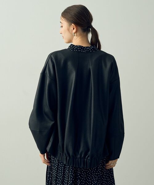 YECCA VECCA（イェッカヴェッカ）の「レザーライクノーカラーブルゾン