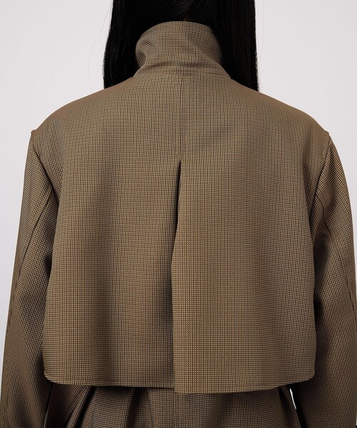 CITY TOKYO(シティトウキョウ)の「ハンドトゥーススタンドコート(トレンチコート・レディース・グリーン/ベージュ・1/2)」の10枚目の写真