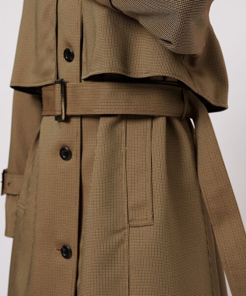 CITY TOKYO(シティトウキョウ)の「ハンドトゥーススタンドコート(トレンチコート・レディース・グリーン/ベージュ・1/2)」の14枚目の写真