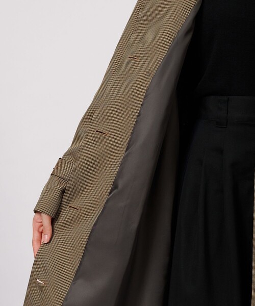 CITY TOKYO(シティトウキョウ)の「ハンドトゥーススタンドコート(トレンチコート・レディース・グリーン/ベージュ・1/2)」の18枚目の写真