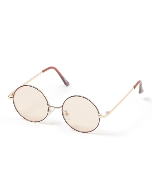 LAKOLE（ラコレ）の「[WOMEN]メタルラウンドサングラス / 252297（サングラス・レディース・オリーブ/ベージュ・FREE）」の2枚目の写真