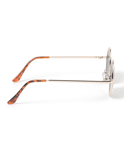 LAKOLE（ラコレ）の「[WOMEN]メタルラウンドサングラス / 252297（サングラス・レディース・オリーブ/ベージュ・FREE）」の4枚目の写真