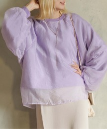 BITTOKO（ビットコ）の「シアーレイヤード裏毛スウェット（スウェット）」