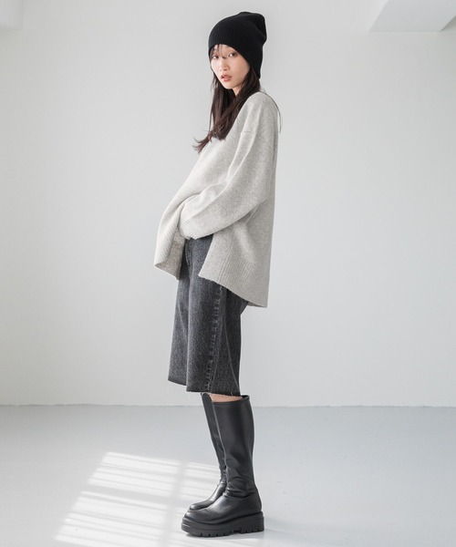 LOWRYS FARM（ローリーズファーム）の「カラークルーニットプルオーバーＬＳ 116687（ニット/セーター・レディース・グレー/ブルー/オレンジ/ブラウン・FREE）」の15枚目の写真