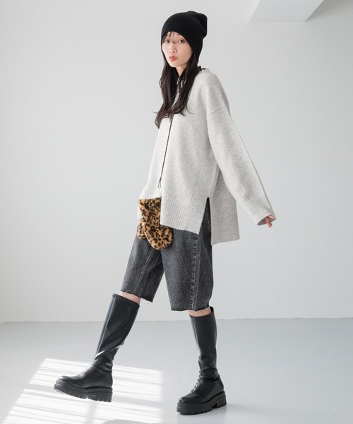 LOWRYS FARM - カラークルーニットプルオーバーＬＳ LOWRYS FARM｜カラークルーニットプルオーバーLS | Rakuten