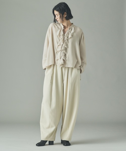 ダブルクロスドロストパンツ　カレンソロジー Curensology(カレンソロジー)｜ダブルクロスドロストパンツ