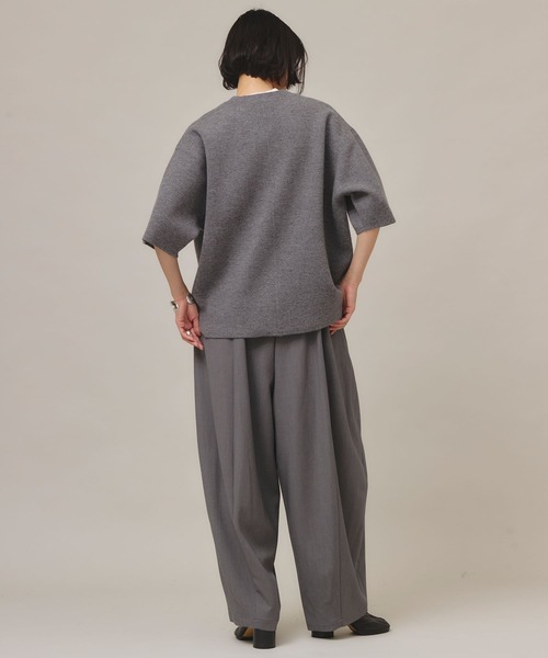 Curensology（カレンソロジー）の「Curensology(カレンソロジー)/ダブルクロスドロストパンツ（その他パンツ・レディース・アイボリー/ブラック/グレー/ネイビー/キャメル・FREE）」の16枚目の写真