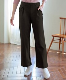 ミニチェッカー裏起毛・ストレートパンツ
