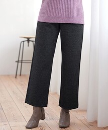 ミニチェッカー裏起毛・ストレートパンツ