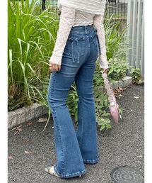 EVRIS | バックリボンフレアデニムパンツ(デニムパンツ)