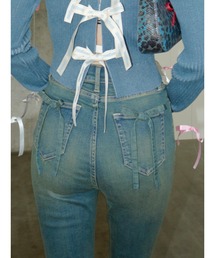 EVRIS | バックリボンフレアデニムパンツ(デニムパンツ)