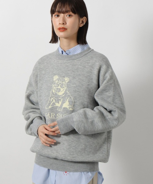 LAKOLE（ラコレ）の「アニマルロゴジャガードニット / 234985（ニット
