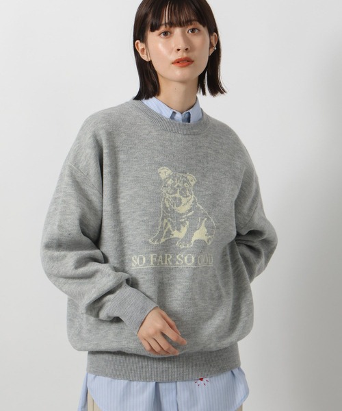 LAKOLE（ラコレ）の「アニマルロゴジャガードニット / 234985（ニット