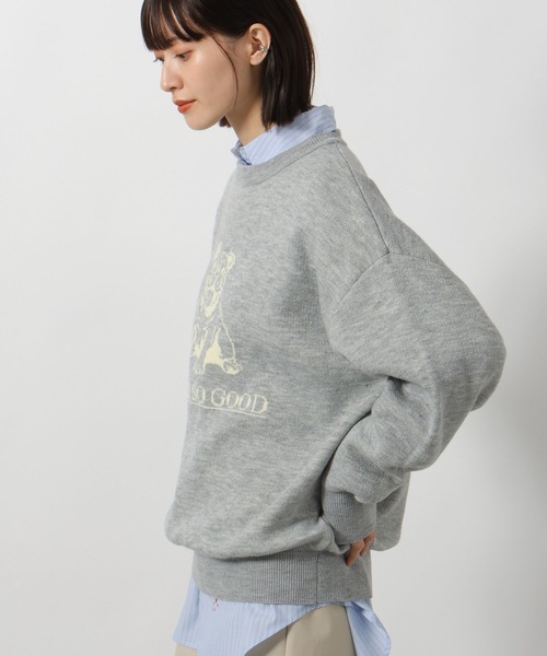 LAKOLE（ラコレ）の「アニマルロゴジャガードニット / 234985（ニット