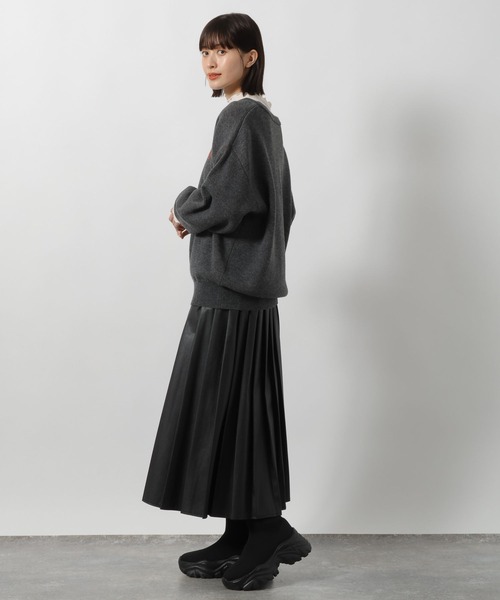 LAKOLE(ラコレ)の「アニマルロゴジャガードニット / 234985(ニット/セーター・レディース・チャコールグレー/グレー/ブラウン/アイボリー・FREE)」の13枚目の写真