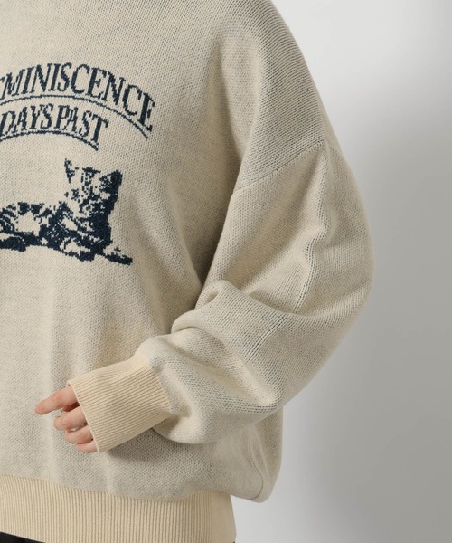 セール】アニマルロゴジャガードニット / 234985（ニット/セーター