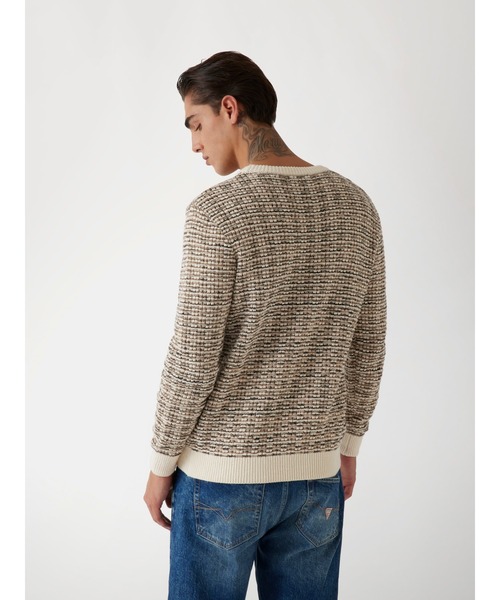 Guess(ゲス)の「CREW Neck Stitched Sweater ニット セーター(ニット/セーター・メンズ・ベージュ・SMALL/MEDIUM/LARGE/X-LARGE)」の7枚目の写真