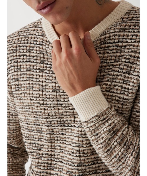 Guess(ゲス)の「CREW Neck Stitched Sweater ニット セーター(ニット/セーター・メンズ・ベージュ・SMALL/MEDIUM/LARGE/X-LARGE)」の9枚目の写真