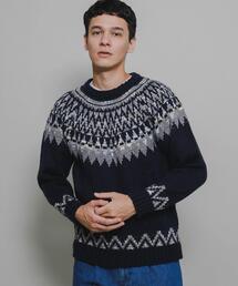 URBAN RESEARCH Sonny Label | ノルディック柄ニットプルオーバー(ニット/セーター)