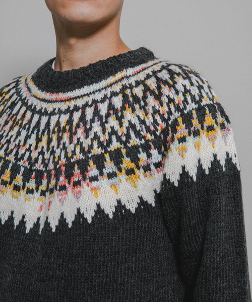 アーバンリサーチ　ノルディック柄　ニットジャケット　未使用