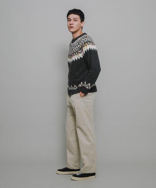 URBAN RESEARCH Sonny Label（アーバンリサーチサニーレーベル）の「ノルディック柄ニットプルオーバー（ニット/セーター・メンズ・チャコールグレー/ネイビー/グリーン・MEDIUM/LARGE）」の18枚目の写真
