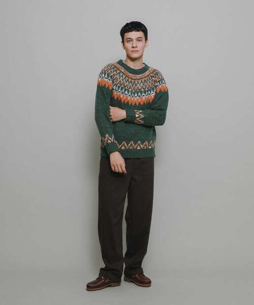 URBAN RESEARCH Sonny Label セーター ニット ノルディック柄