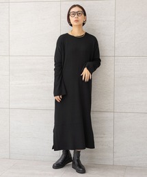 ベルスリーブロングニットワンピース/234747