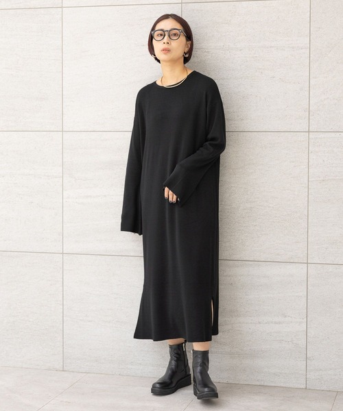 stylling/ ベルスリーブ２ＷＡＹニットワンピース styling/（スタイリング）の「ベルスリーブ2WAYニット