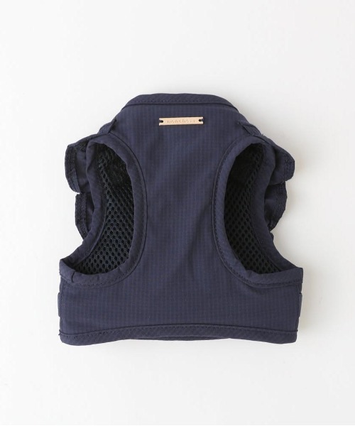 moncheri（モンシェリ）の「ショルダーフリルハーネス＋リードSET【ワンタッチ着脱・サイズ調整可能】（リード/ハーネス/首輪・レディース・ベージュ/ネイビー/ピンク/アイボリー/ブルー・S/M/L/XL）」の3枚目の写真