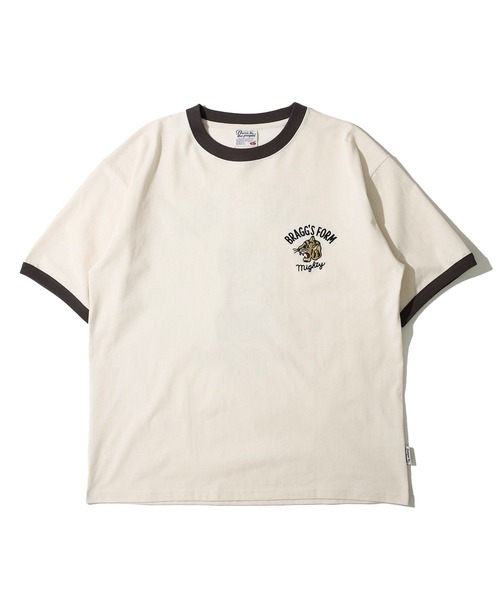 ADPOSION（アドポーション）の「【POWER TO THE PEOPLE】トラ刺繍Tシャツ（Tシャツ/カットソー・レディース・オフホワイト/グレー/ブラック/ホワイト・MEDIUM/LARGE/X-LARGE）」の7枚目の写真