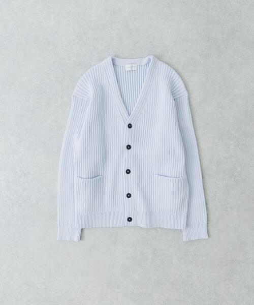 セール】new basic COTTON CASHMERE WIDE RIB CARDIGAN（カーディガン