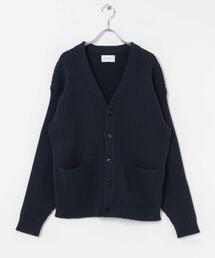 URBAN RESEARCH(A[oT[`)new basic COTTON CASHMERE WIDE RIB CARDIGAN(J[fBK/{)