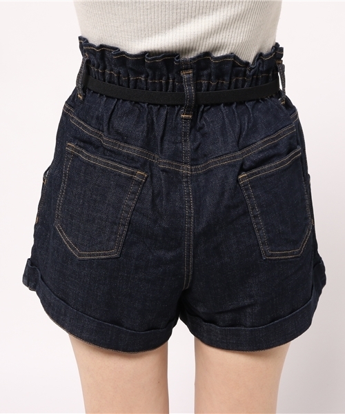 one after another NICE CLAUP（ワンアフターアナザーナイスクラップ）の「【ナイスクラップ】ハイウェストショートパンツ（その他パンツ・レディース・キャメル/カーキ/チェック/インディゴブルー・FREE）」の10枚目の写真