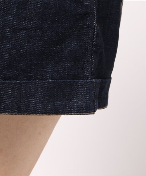 one after another NICE CLAUP（ワンアフターアナザーナイスクラップ）の「【ナイスクラップ】ハイウェストショートパンツ（その他パンツ・レディース・キャメル/カーキ/チェック/インディゴブルー・FREE）」の12枚目の写真