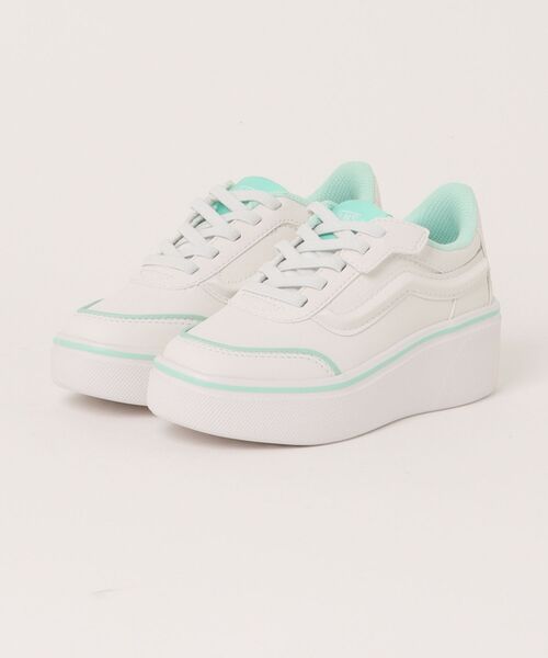 VANS ヴァンズ 17-22 ISSAC イサック V3942K GR.WHITE/GREEN（スニーカー）｜VANS（バンズ）