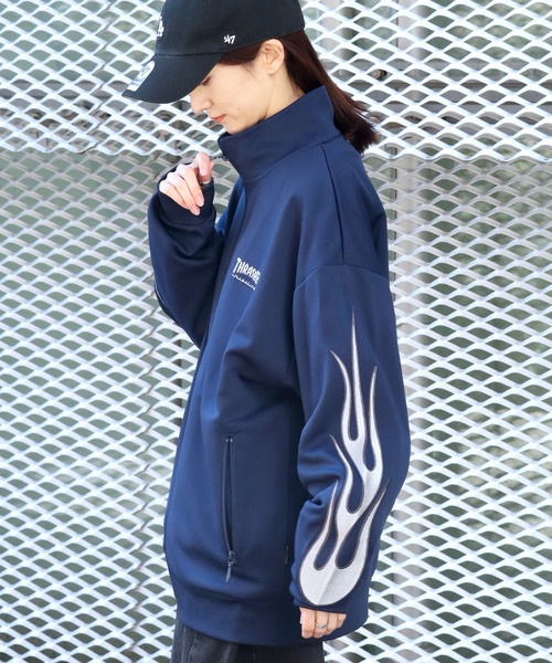 セール】【THRASHER/スラッシャー】FLAME TRACK JACKET/フレーム