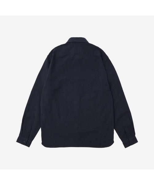 Timberland（ティンバーランド）の「シアサッカー スリム シャツ メンズ（シャツ/ブラウス・メンズ・ダークブルー・XX-LARGE/X-LARGE/SMALL/MEDIUM/LARGE）」の2枚目の写真