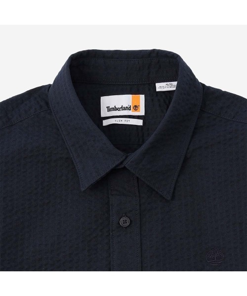 Timberland（ティンバーランド）の「シアサッカー スリム シャツ メンズ（シャツ/ブラウス・メンズ・ダークブルー・XX-LARGE/X-LARGE/SMALL/MEDIUM/LARGE）」の3枚目の写真